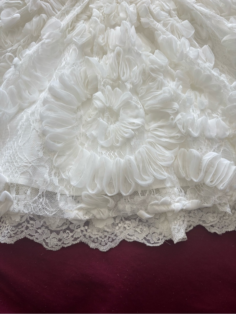 Jessica McClintock White Lace Slip Dress - Picture 3 of 16